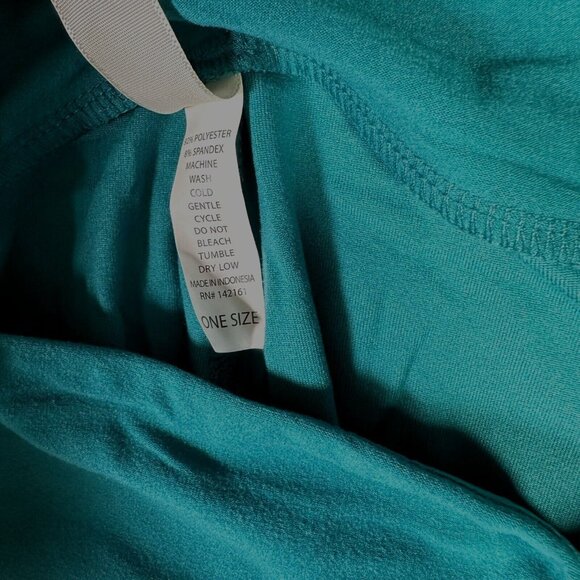 LuLaRoe Leggings Teal Blue Solid Color HTF Unicorn One Size OS Turquoise - Picture 2 of 14